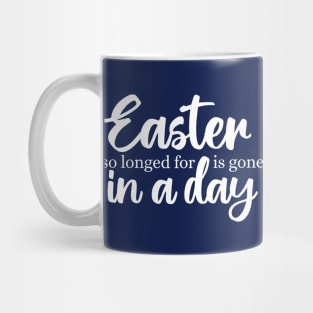 Easter so longed for is gone in a day Mug